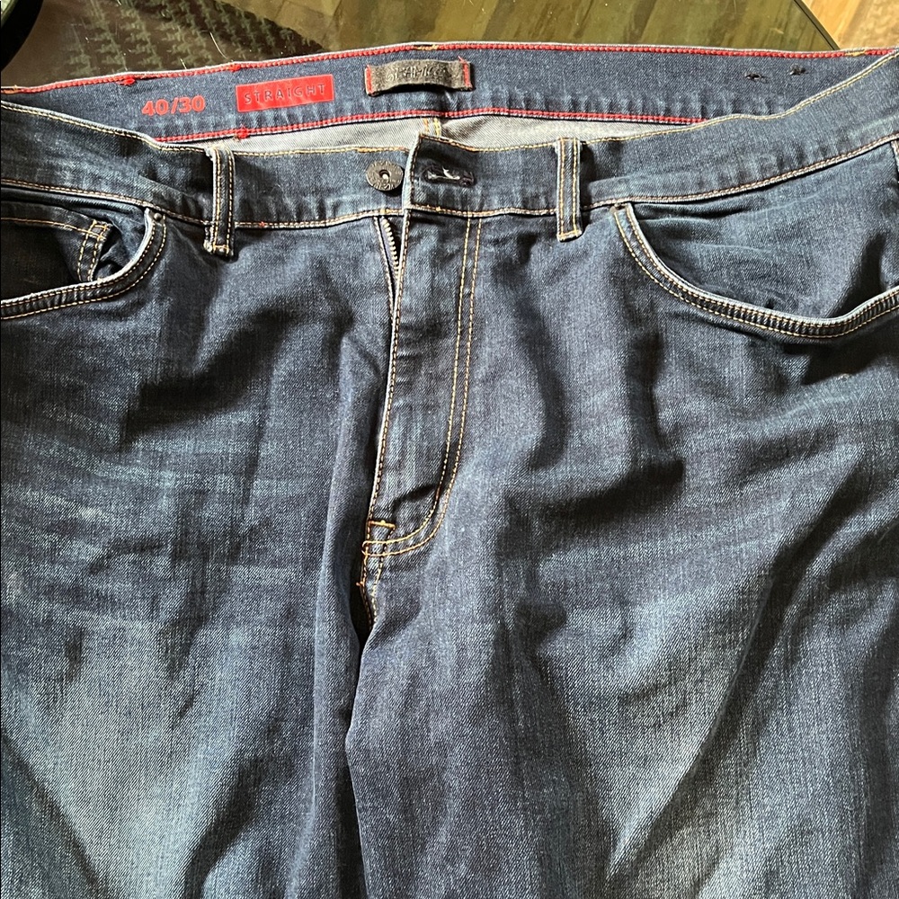 Relaxed Fit Blue Jeans